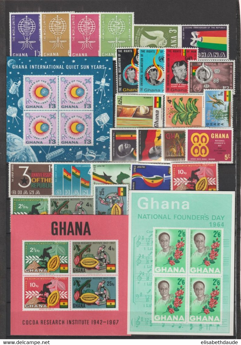 1957/... - GHANA - COLLECTION ** MNH - 4 PAGES - Ghana (1957-...)