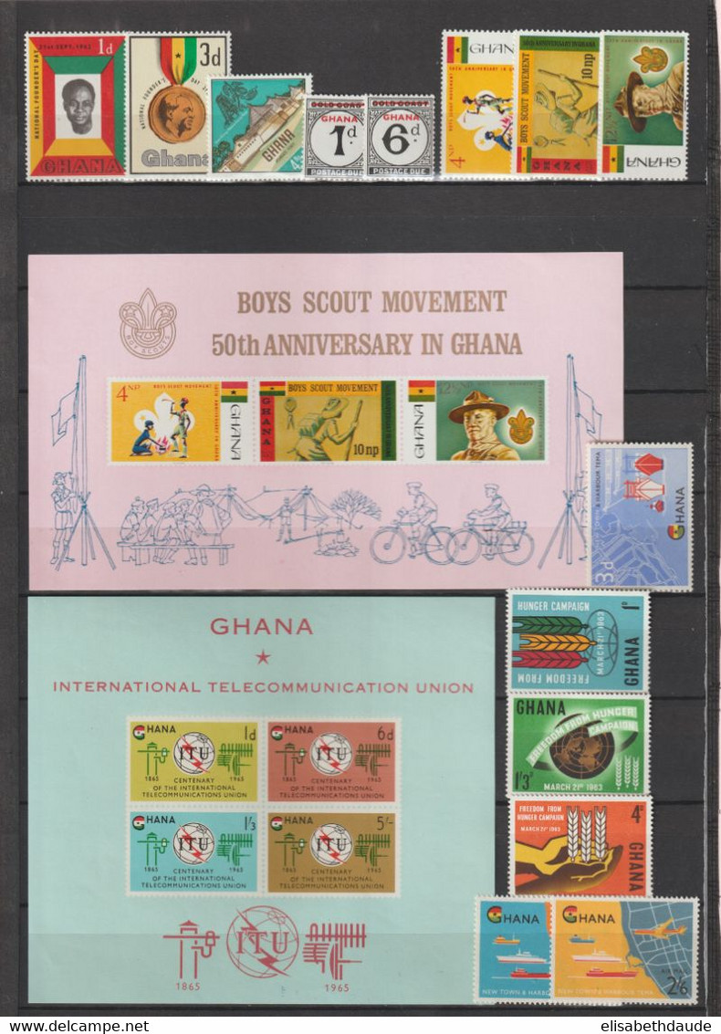 1957/... - GHANA - COLLECTION ** MNH - 4 PAGES - Ghana (1957-...)