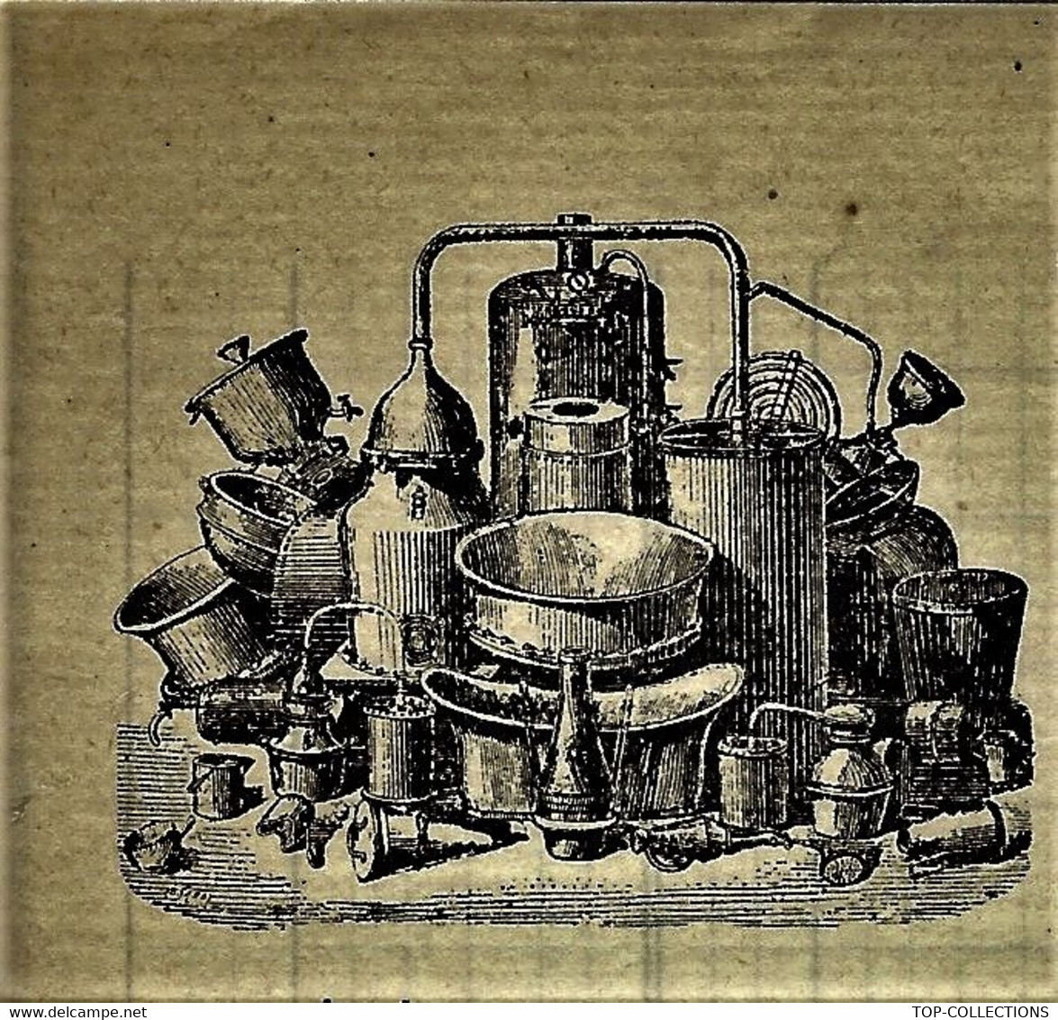 1909 ENTETE ALAMBIC BASSINES CUIVRE Guitton & Genestier Chaudronnerie Lyon => Vermar Arts Religieux St Just B.E. V.SCANS - 1900 – 1949