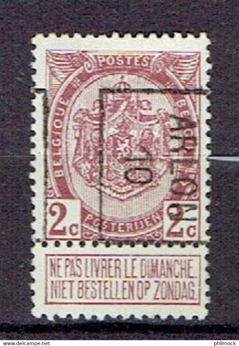 Préo - Voorafgestempelde Zegels 1513B - Arlon 1910 Timbre N°82 - Rollo De Sellos 1894-99