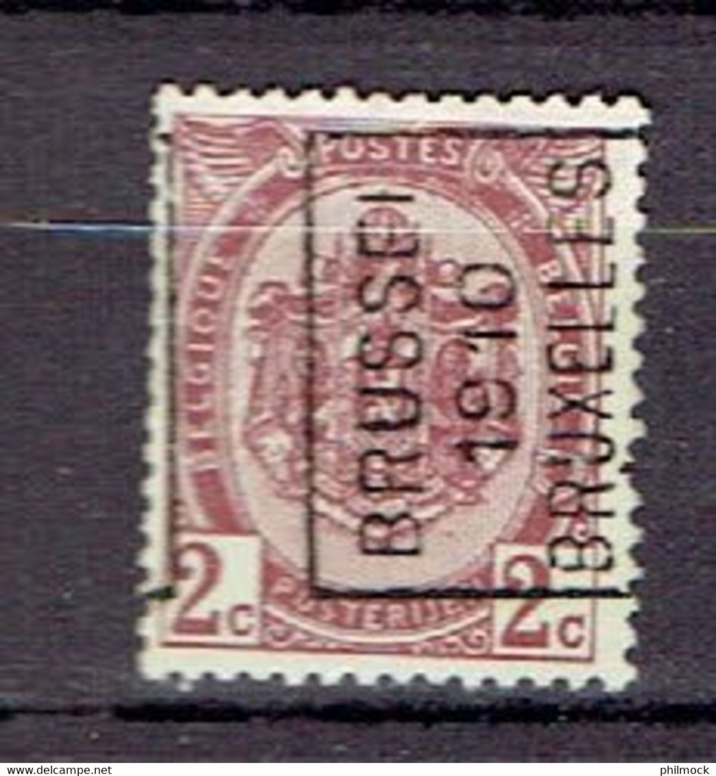 Préo - Voorafgestempelde Zegels 1519A - Bruxelles 1910 Timbre N°82 - Rollo De Sellos 1894-99