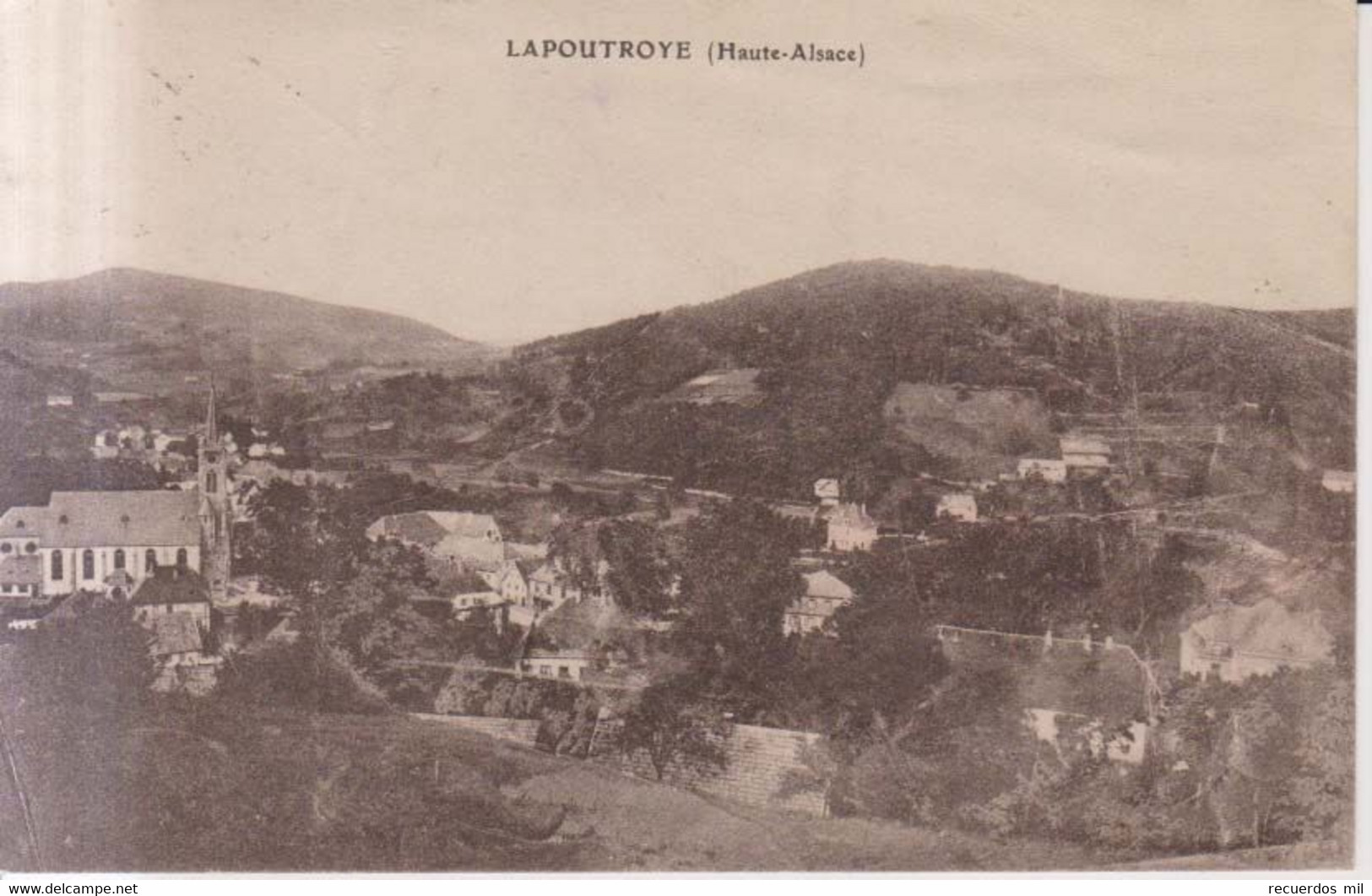 Lapoutroye Vue Panoramique  1922 - Lapoutroie