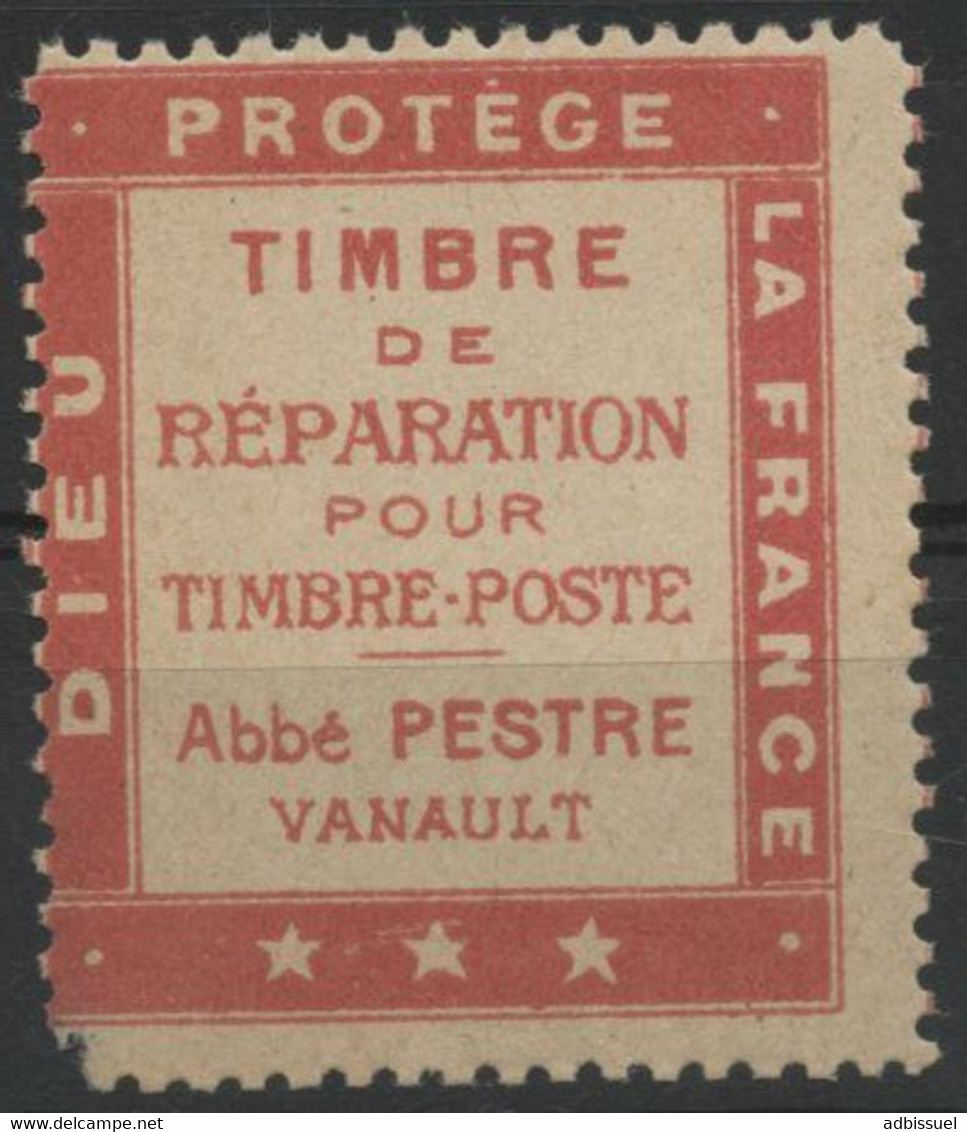 PORTE TIMBRE "Dieu Protège La France" NEUF * (MH) Cote 25 € - Neufs