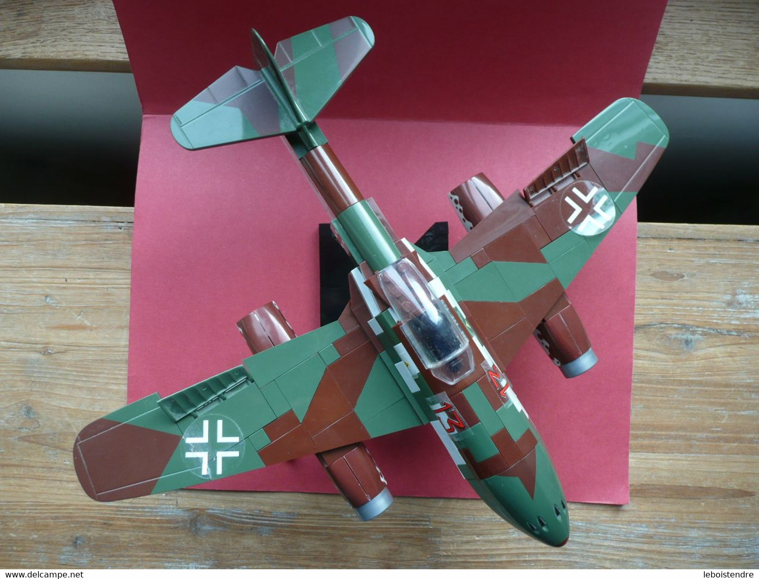 COBI 5543 AVION CHASSEUR A REACTION ALLEMAND MESSERSCHMITT ME 262 A + TETE FIGURINE COMPLET DES PIECES SANS NOTICE - Otros & Sin Clasificación