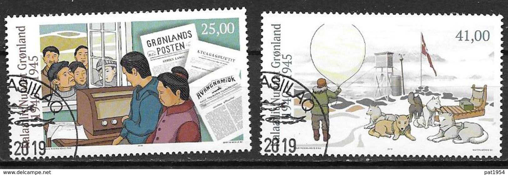 Groënland 2019, N° 782/783 Oblitérés 2ème Guerre Mondiale - Used Stamps