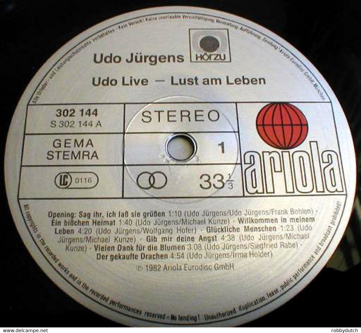 * 2LP * UDO JÜRGENS - LUST AM LEBEN (LIVE) (Germany 1982) - Otros - Canción Alemana