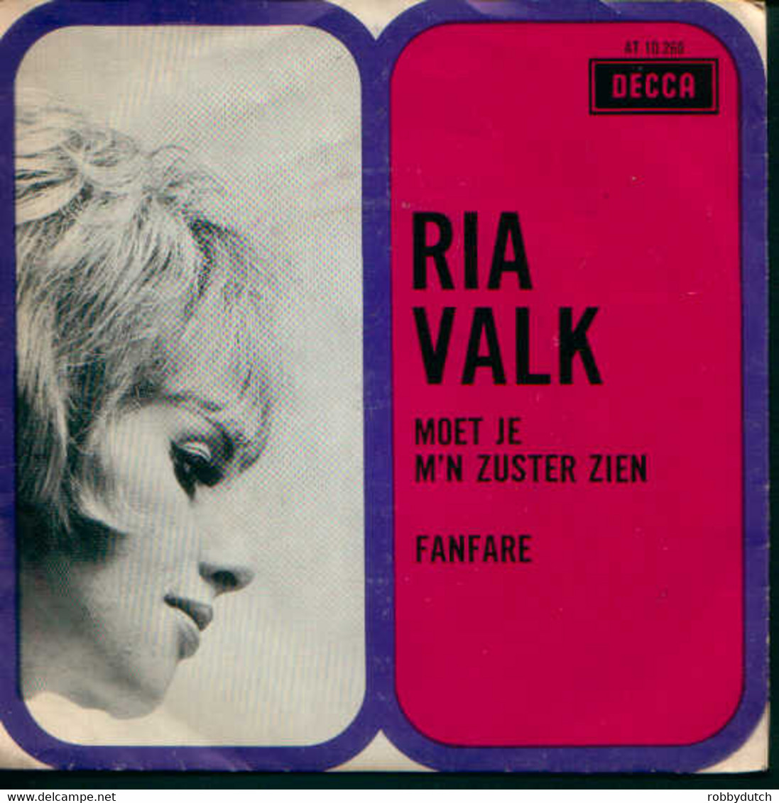 * 7" *  RIA VALK - DAN MOET JE M'N ZUSTER ZIEN (Holland 1976) - Other - Dutch Music