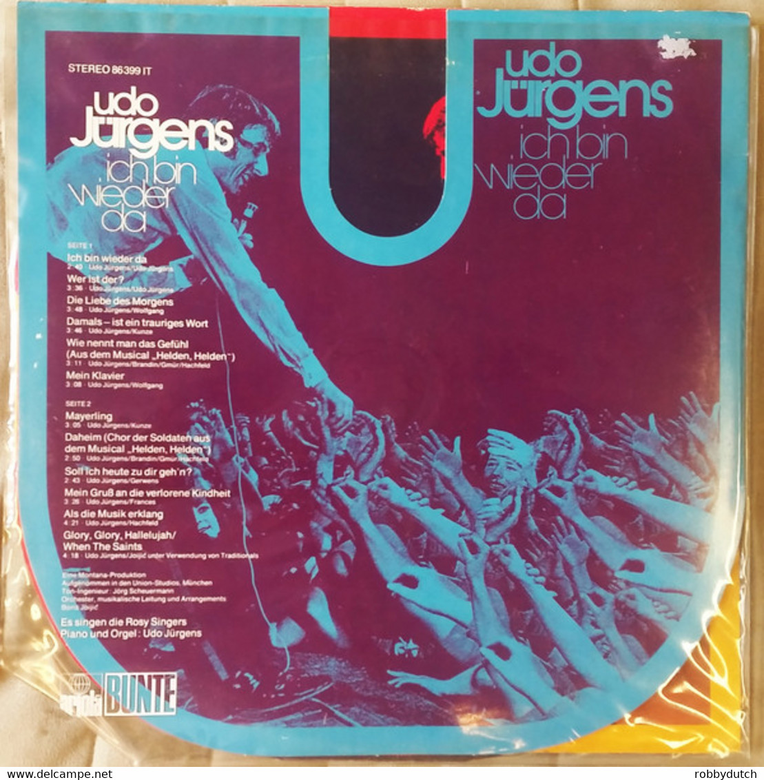 * LP * UDO JÜRGENS - ICH BIN WIEDER DA (Holland 1972) - Autres - Musique Allemande