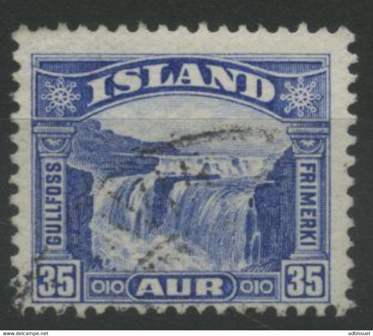 ISLANDE ICELAND COTE 12 € N° 141 Oblitéré "Chutes De GULLFOSS" - Gebruikt