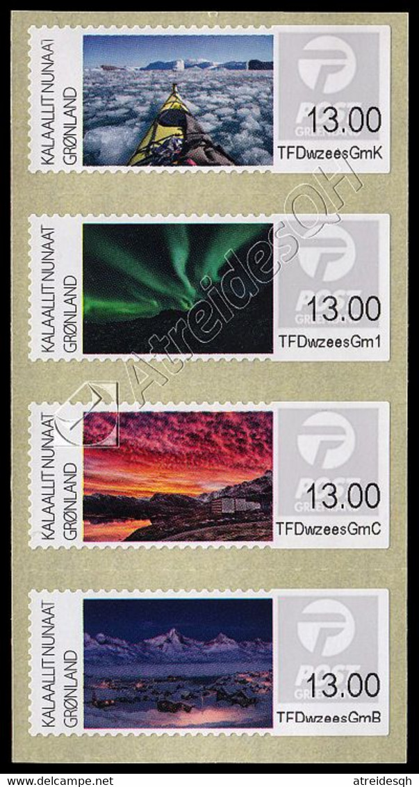 [Q] Groenlandia / Greenland 2017: ATM Paesaggi / Scenery ** - Machine Stamps