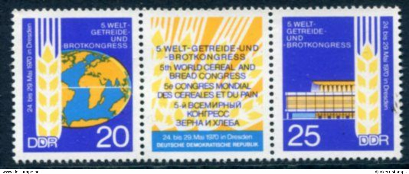 DDR / E. GERMANY 1970 Cereals And Bread Congress Strip MNH / **.  Michel 1575-76 - Ungebraucht