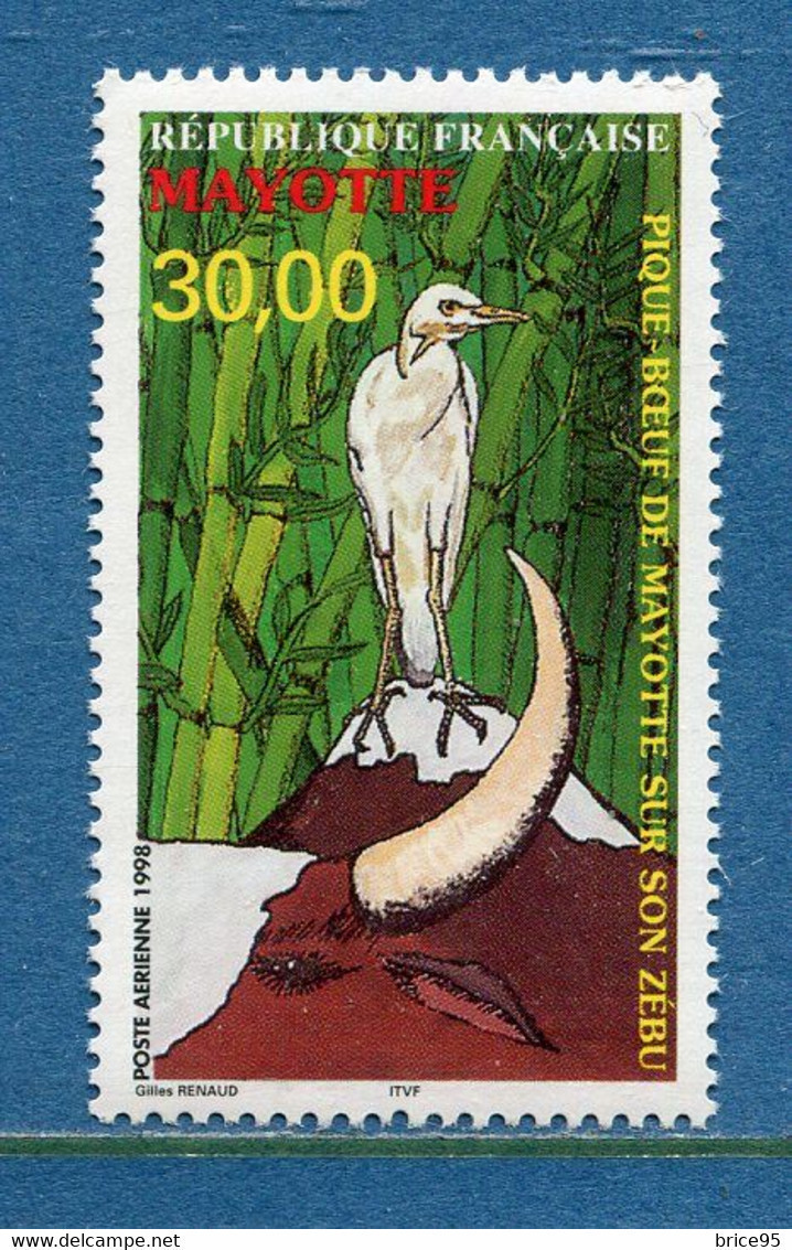 ⭐ Mayotte - Poste Aérienne - YT PA N° 3 ** - Neuf Sans Charnière - 1998 ⭐ - Airmail