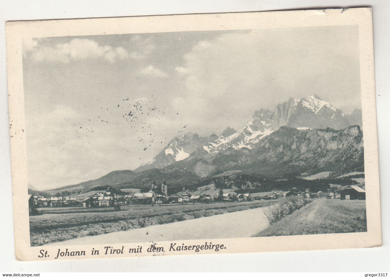 C1648) ST. JOHANN In Tirol - 1927 Straße Mit Dem Kaisergebirge - St. Johann In Tirol