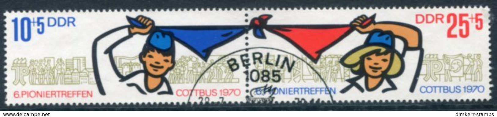 DDR / E. GERMANY 1970 Pioneer Meeting Used.  Michel 1596-97 - Used Stamps