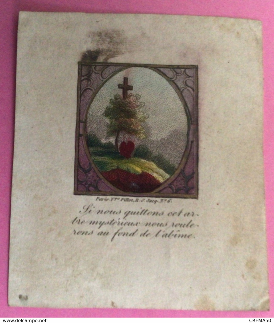 Image Très Ancienne. Si Nous Quittons Cet…. Paris. Vve Pillot, R.S. Jacq.no 6 - Images Religieuses