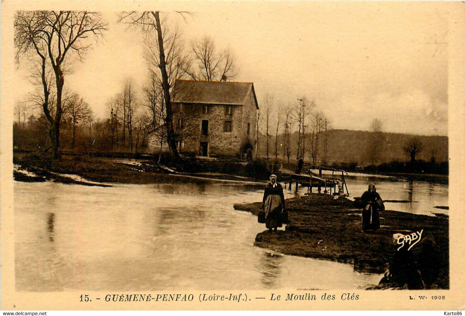 Guémené Penfao * Le Moulin Des Clés * Lavoir Laveuses * Minoterie - Guémené-Penfao