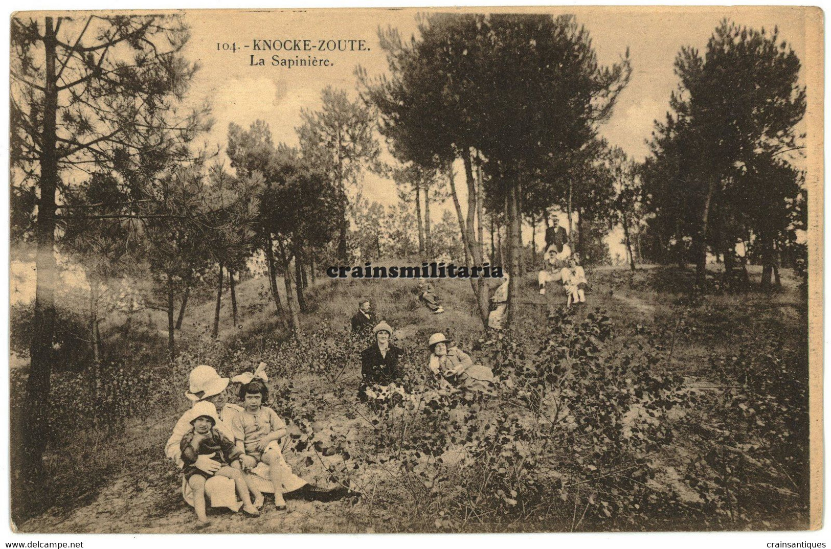 Knocke-Zoute - La Sapinière - Knokke - Ca. 1910 Naar Ledeberg Gent - Knokke