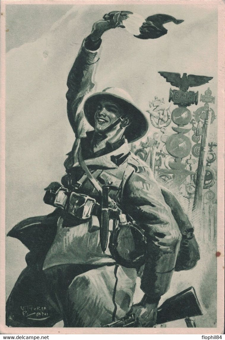 ITALIE - CARTE POSTALE MILITAIRE - BATTAGLIONI CAMICIE NERE AFRICA ORIENTALE - CARTE NEUVE. - Propagande De Guerre