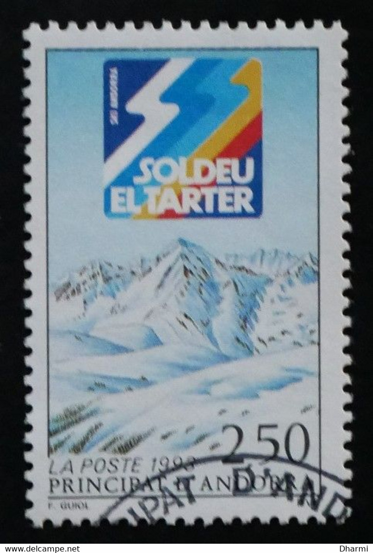 ANDORRE FR 1993 N°425 OBLITERE - 2.50F STATION HIVER SOLDEU - USED - Usados