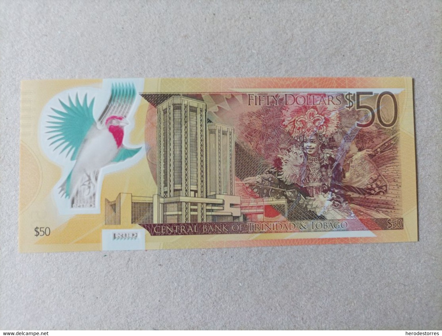 BILLETE DE TRINIDAD Y TOBAGO DE 50 DÓLARES, AÑO 2015, UNC - Trinidad En Tobago