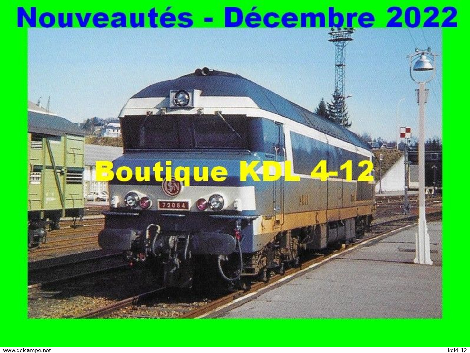 RU 2024 - Loco CC 72084 En Gare - USSEL - Corrèze - SNCF - Matériel