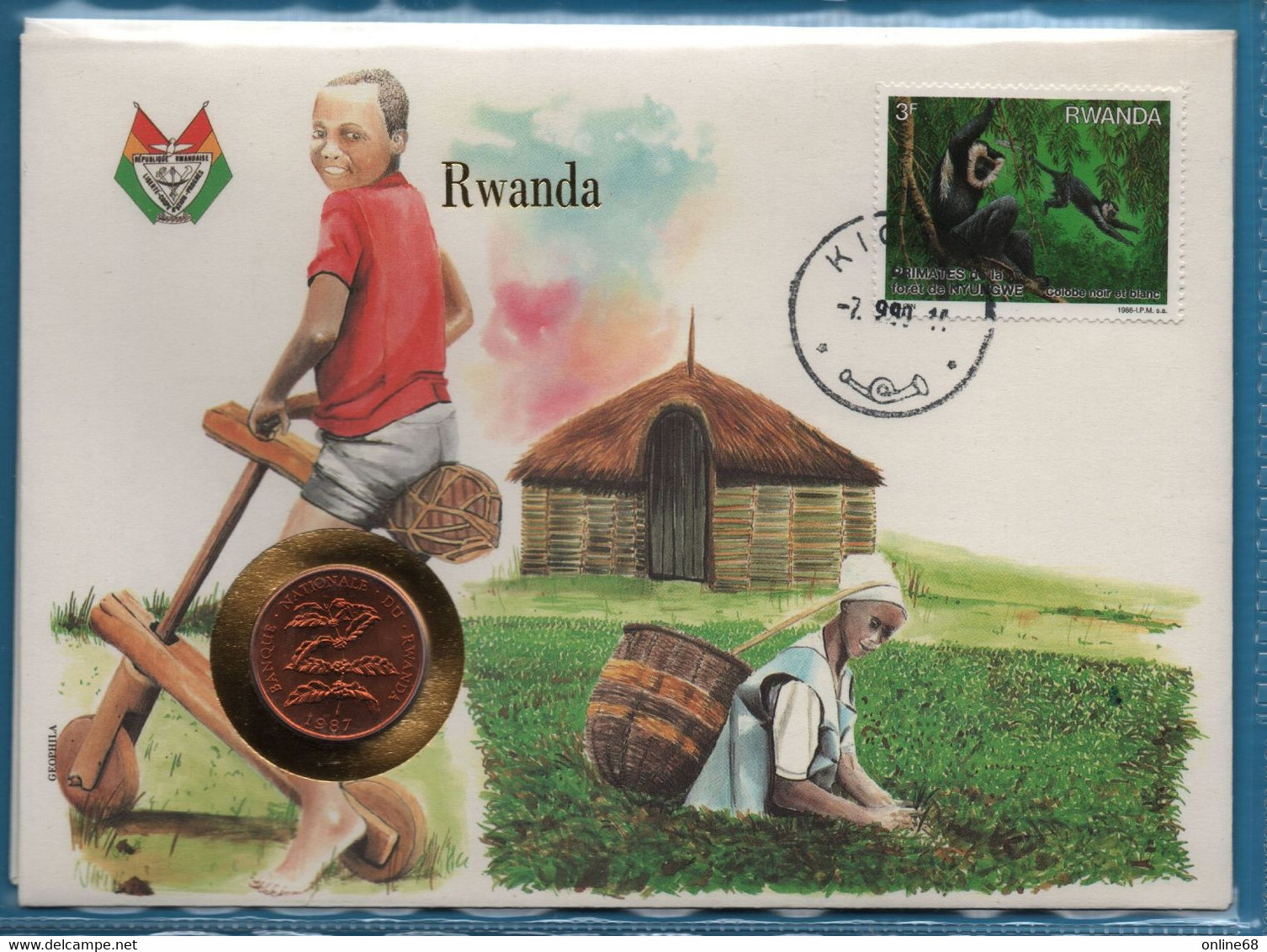 NUMISLETTER RWANDA  5 FRANCS 1987 KM# 13 - Rwanda