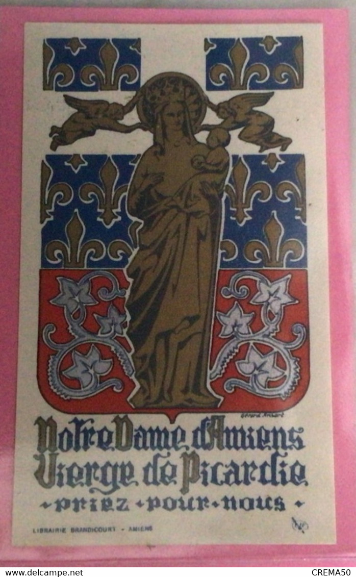 Canivet - N D D’ Amiens, Vierge De Picardie . Image Dorée - Imágenes Religiosas