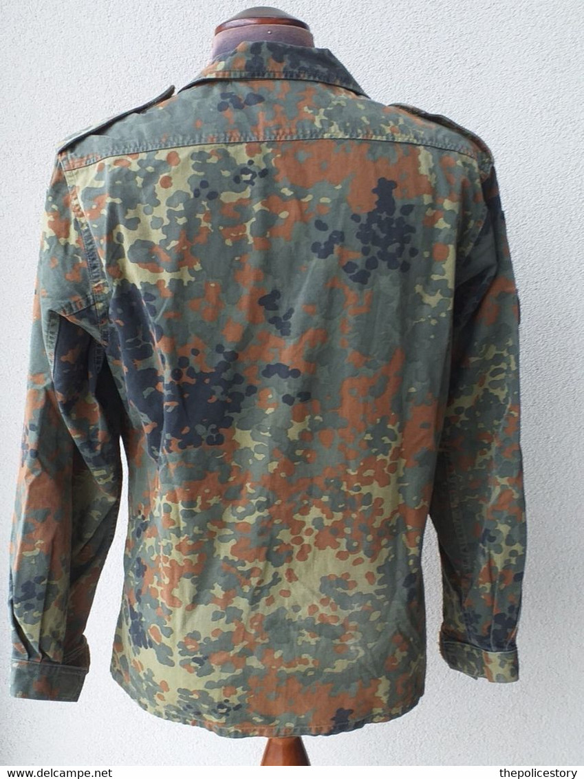 Giacca Pantaloni Berretto Mimetici Flecktarn BW Esercito Tedesco Anni '90 - Uniformes