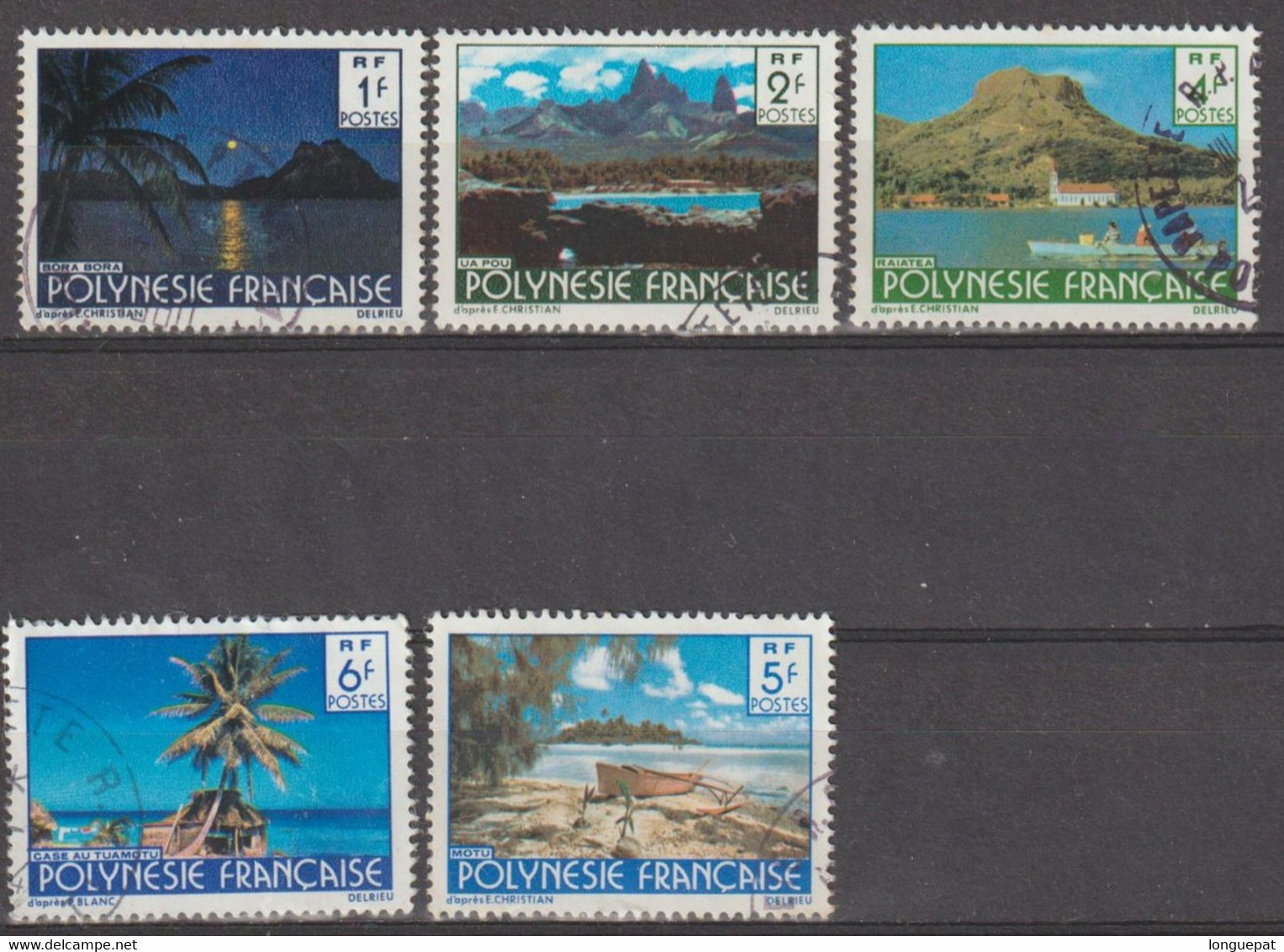 POLYNESIE Française - Paysage De La Polynésie Française : Bora-Bora, Uapou, Raiatea, Motu, Case De Tuamotu - Usati
