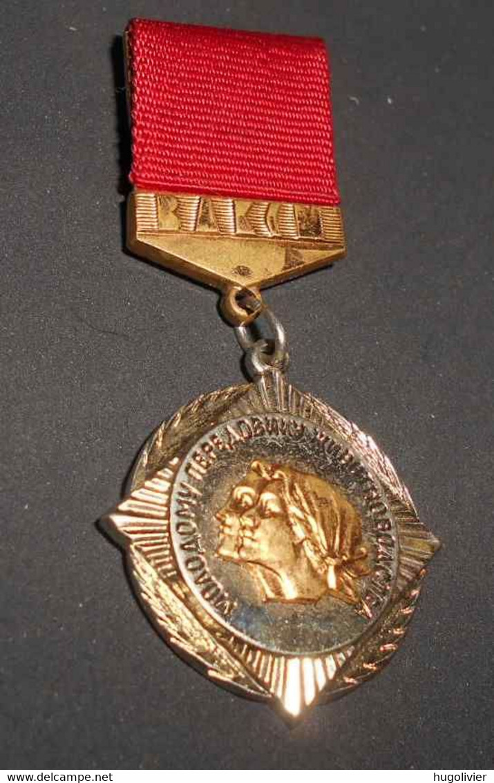 Rare Médaille Soviétique Aux éleveurs D'URSS USSR CCCP Russie Молодому передовику животноводства - Rusia