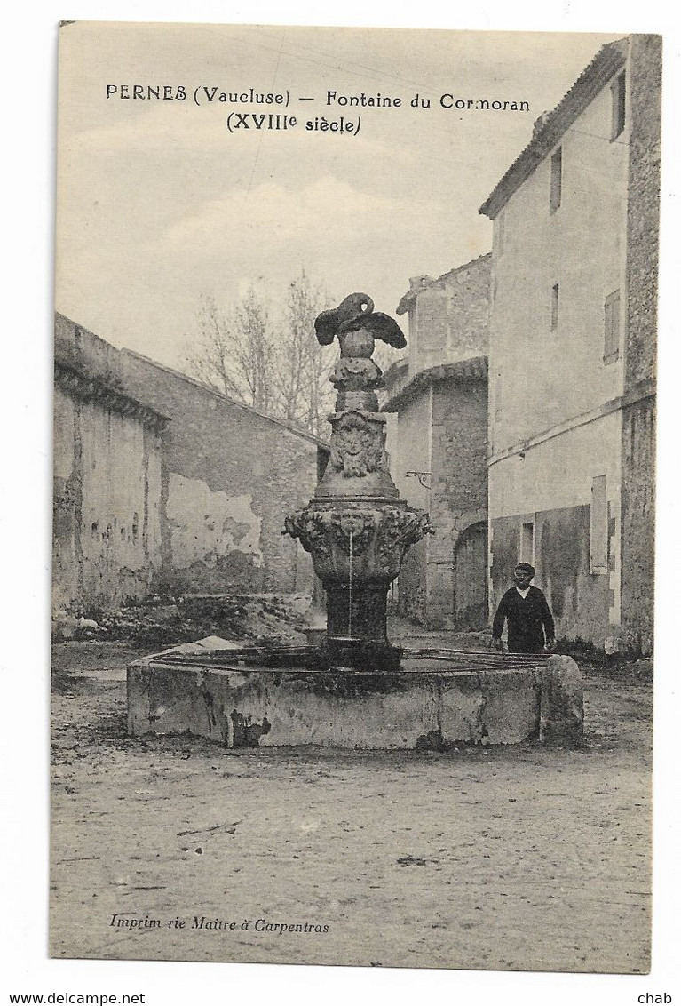 PERNES (Vaucluse) -- Fontaine Du Cormoran - Pernes Les Fontaines