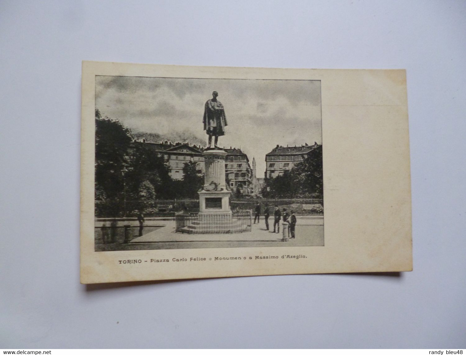 TORINO  -  Piazza Carlo Felice E Monumento A Massimo D'Azeglio     -   Italie - Castello Del Valentino