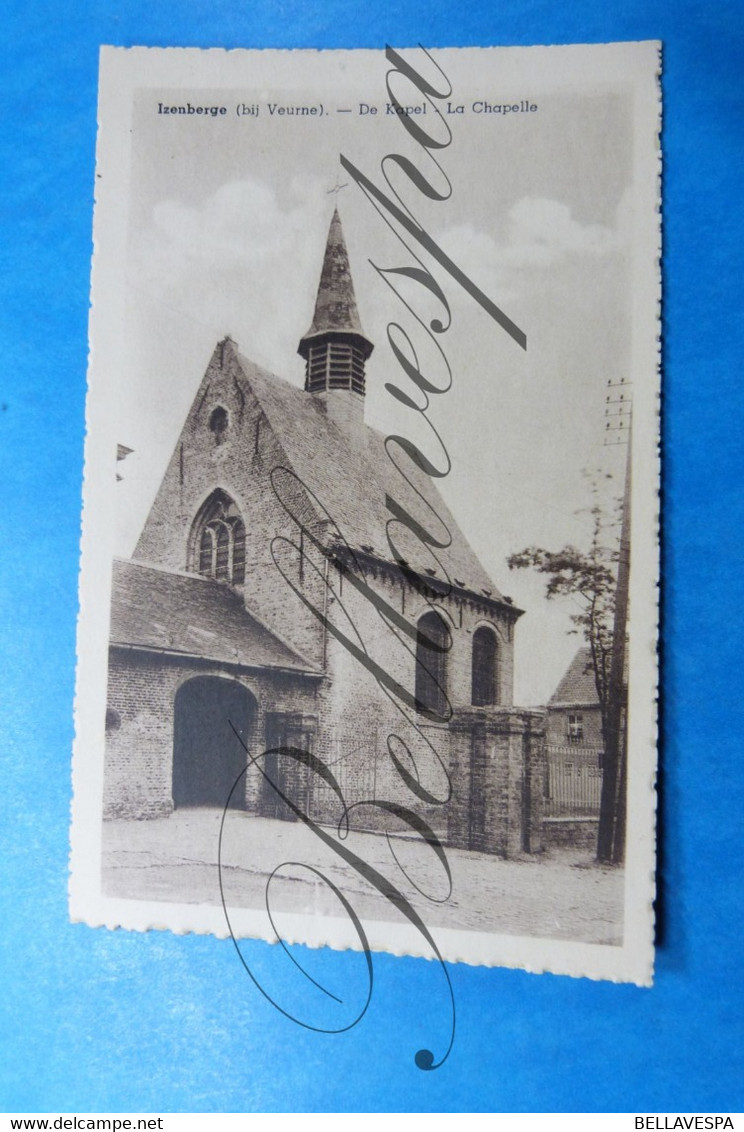 Isenberge Kerk  Privaat  1 X Foto Prive + 1 X Cpa  Izenberge - Alveringem