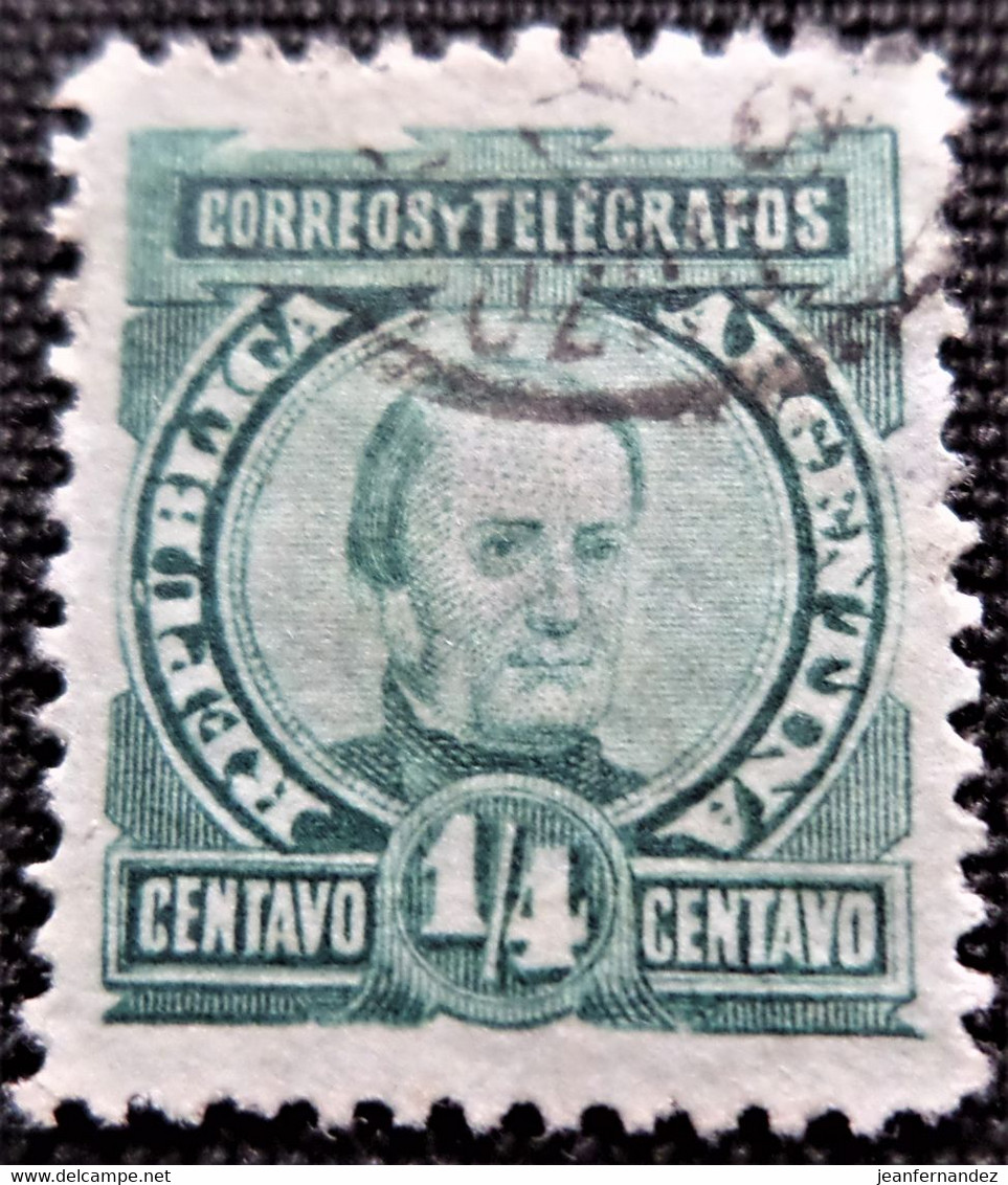 Timbre D'Argentine 1890 -1891 Personalities  Stampworld N° 81 - Usados