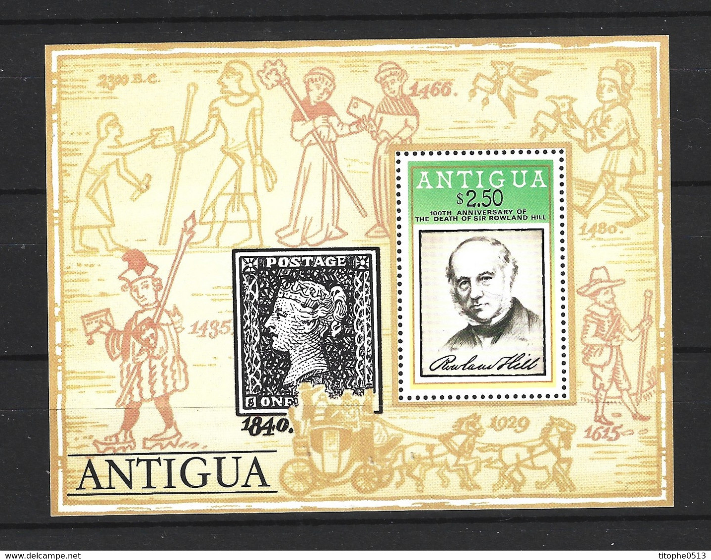 ANTIGUA. BF 40 De 1979. Sir Rowland Hill. - Rowland Hill