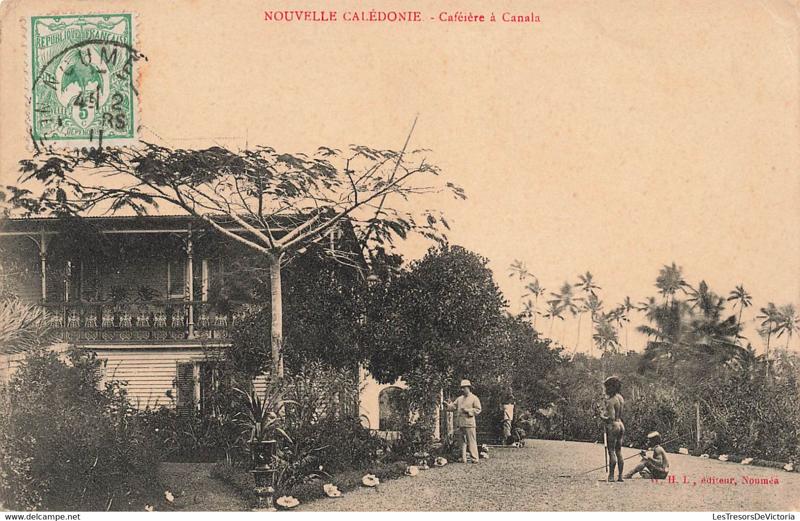 CPA NOUVELLE CALEDONIE - Cafeiere à Canala - W H L Editeur - - Nouvelle-Calédonie