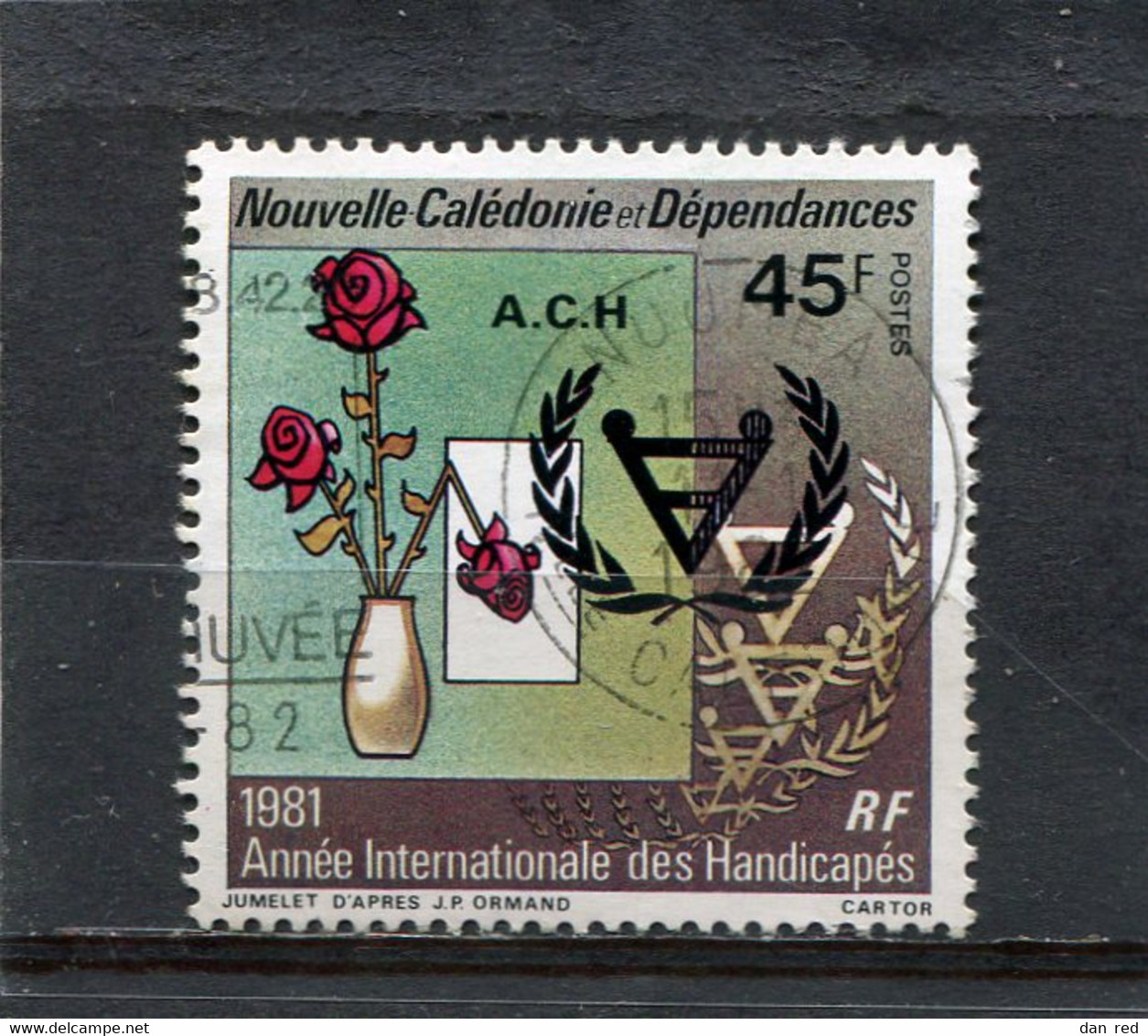 NOUVELLE CALEDONIE  N°  451  (Y&T)  (Oblitéré) - Used Stamps