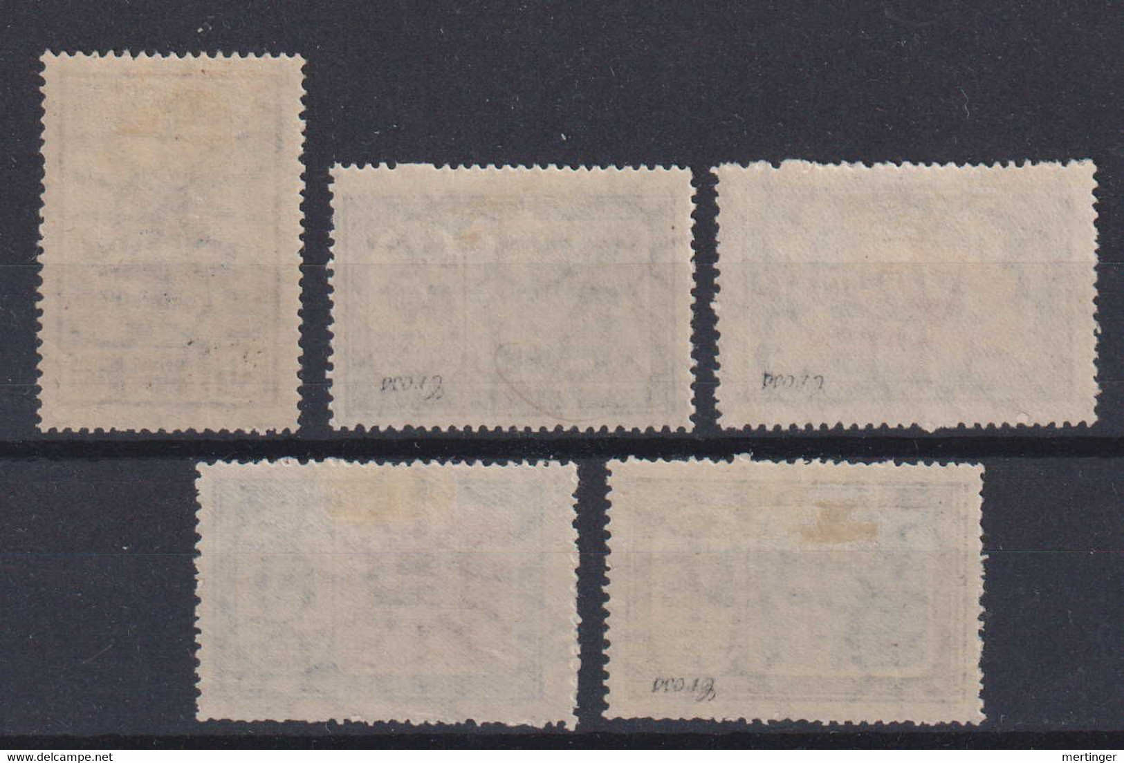 Argentina Mi# 337-41 * Mint Zeppelin 1930 - Ungebraucht