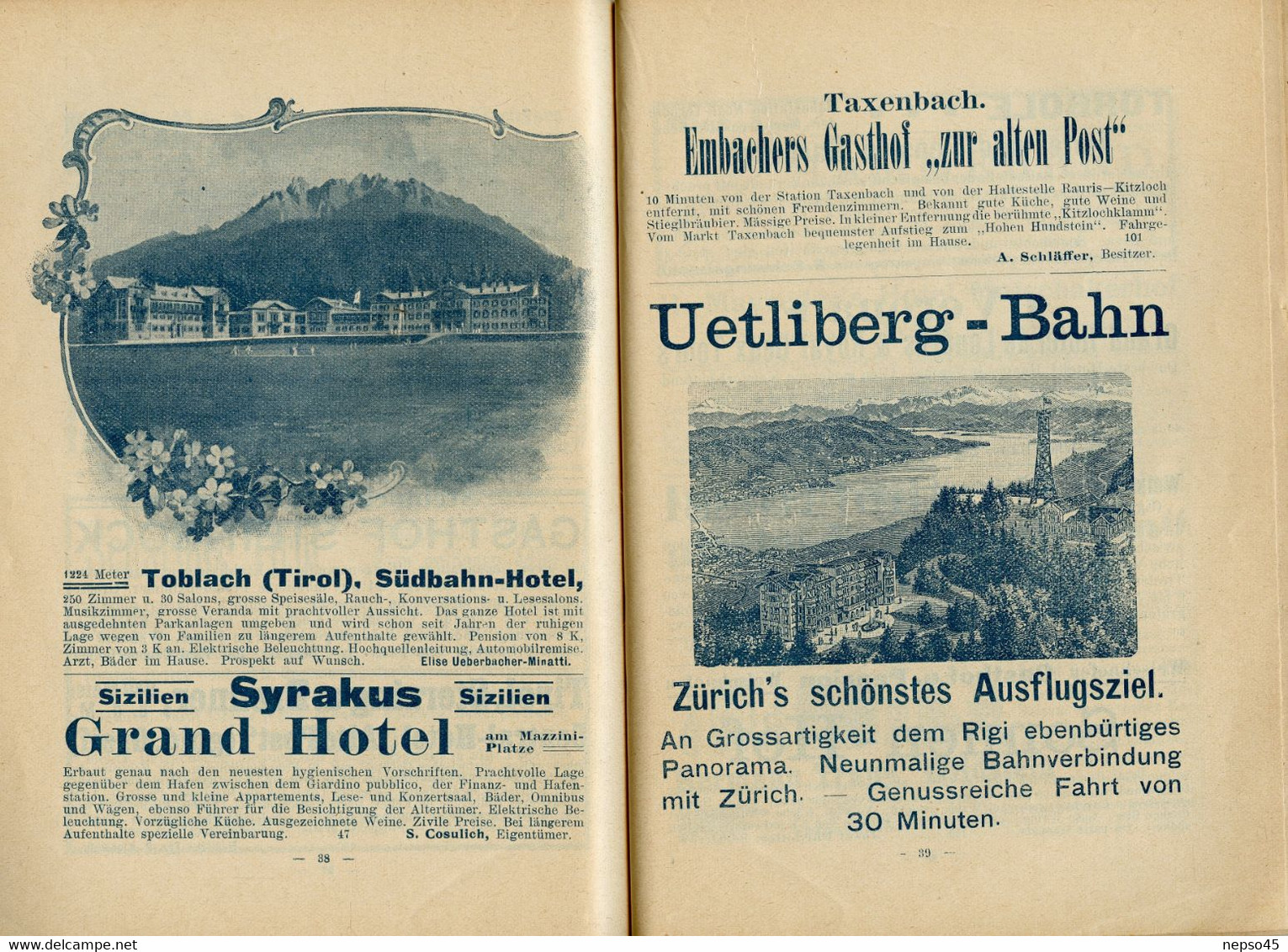 Autriche.Insbruck und seine Umgebung.Guide touristique.Année 1906.