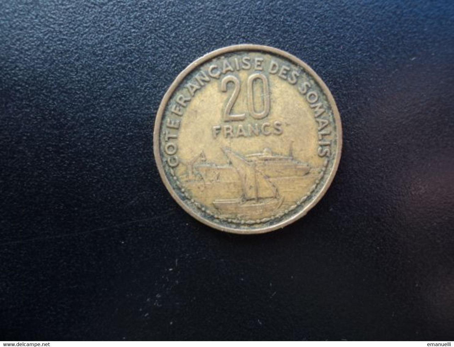 CÔTE FRANÇAISE DES SOMALIS : 20 FRANCS   1952    G.47 / KM 7    TTB - Frans-Somaliland