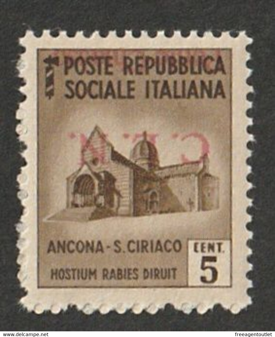 Italy - Ponte Chiasso 1941 - 5 Cent. - WW2 Occupation - Inverted Variety - Signed A. Diena - Sonstige & Ohne Zuordnung