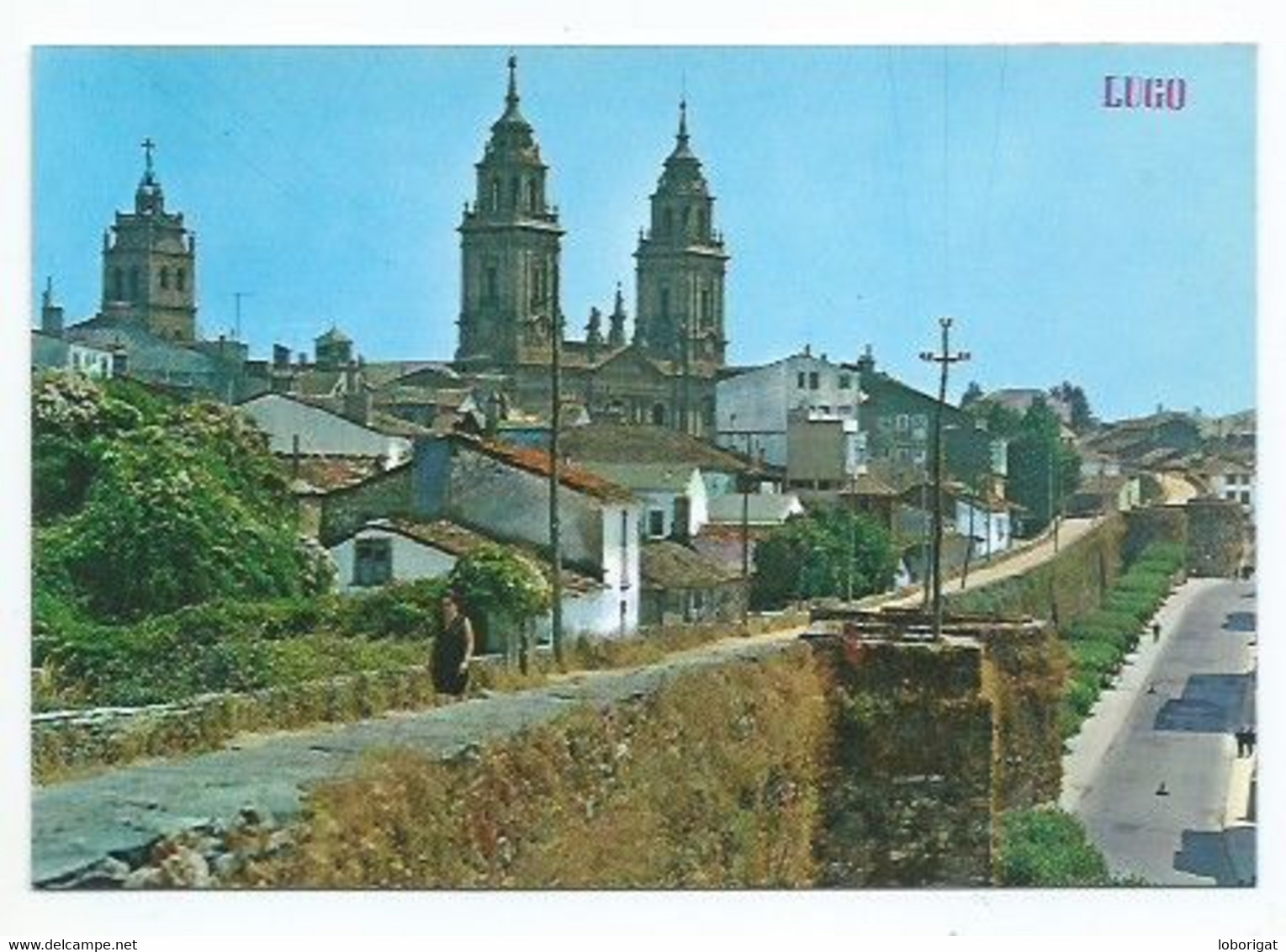 VISTA PARCIAL Y MURALLAS / PARTIAL VIEW AND WALLS.-  LUGO.- ( ESPAÑA ). - Lugo