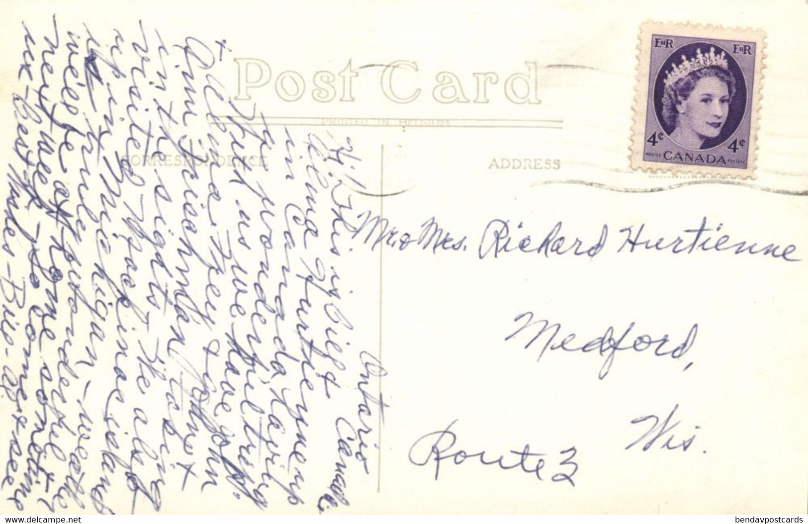 Canada, HUNTSVILLE, Ontario, Continental Motel, Cars (1950s) RPPC Postcard - Huntsville