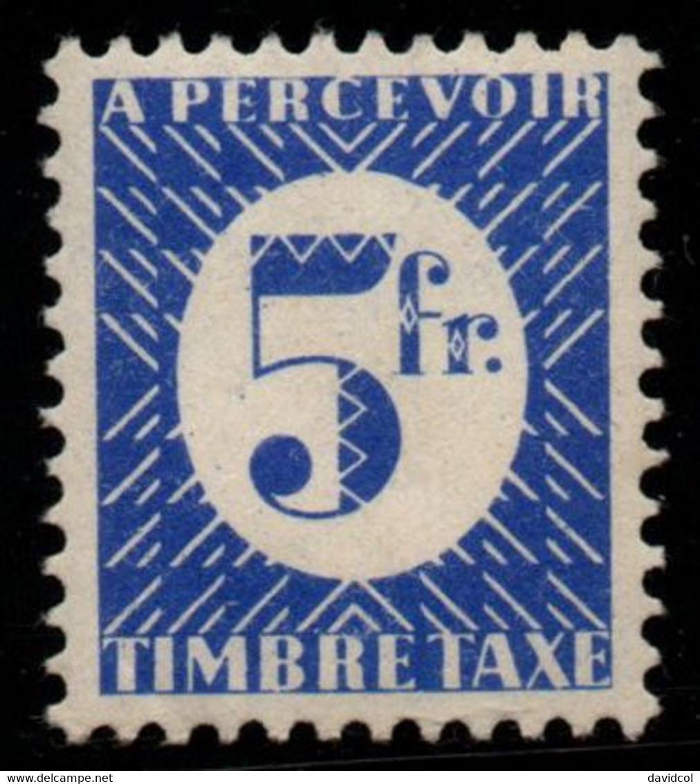 0366- FRANCE - FRENCH COLONIES - 1945 - SC#: J31 - MNH - POSTAGE DUE - 1945 Gouverneur-Général Félix Éboué