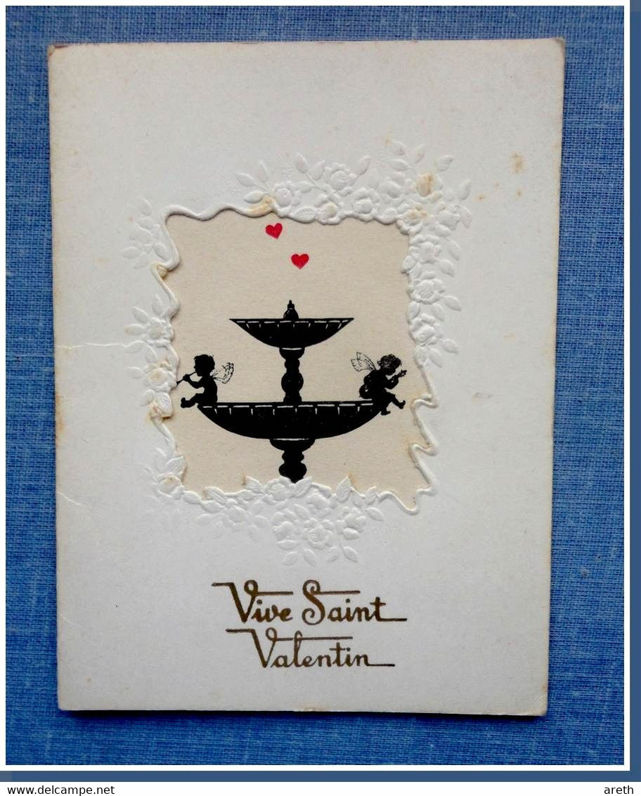 Jolie  Carte Double De Saint Valentin Avec Feuillet Intérieur - Saint-Valentin