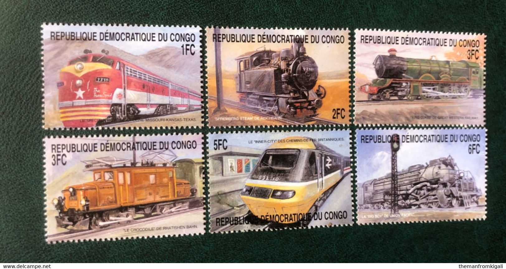 Congo DRC 2001 - Locomotives From Around The World - Andere & Zonder Classificatie