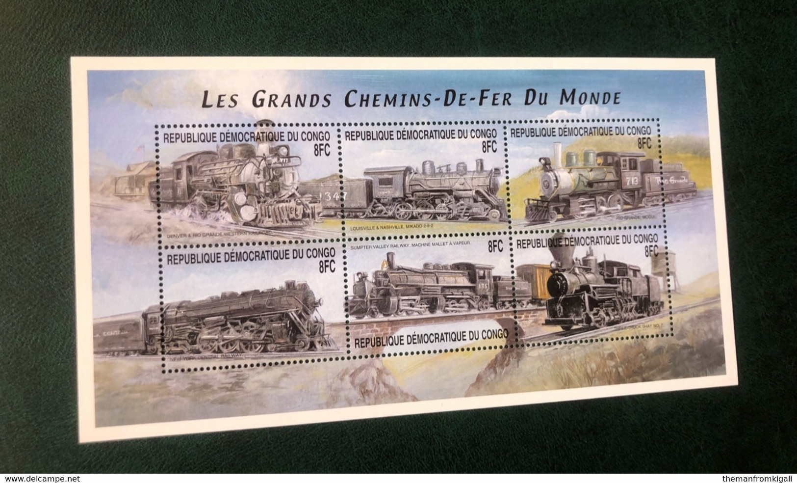 Congo DRC 2001 - Locomotives From Around The World - Altri & Non Classificati