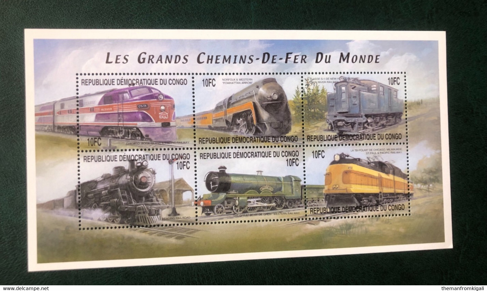 Congo DRC 2001 - Locomotives From Around The World - Altri & Non Classificati