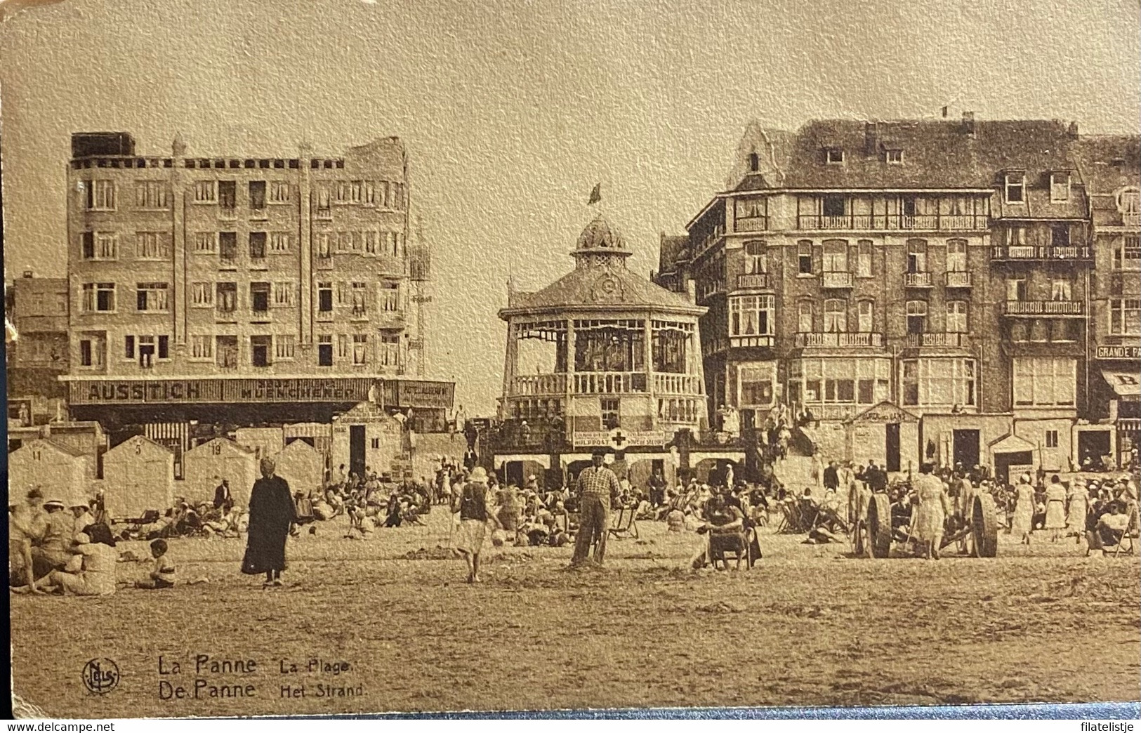 De Panne De Kiosk Op Het Strand Gelopen 1934 - De Panne