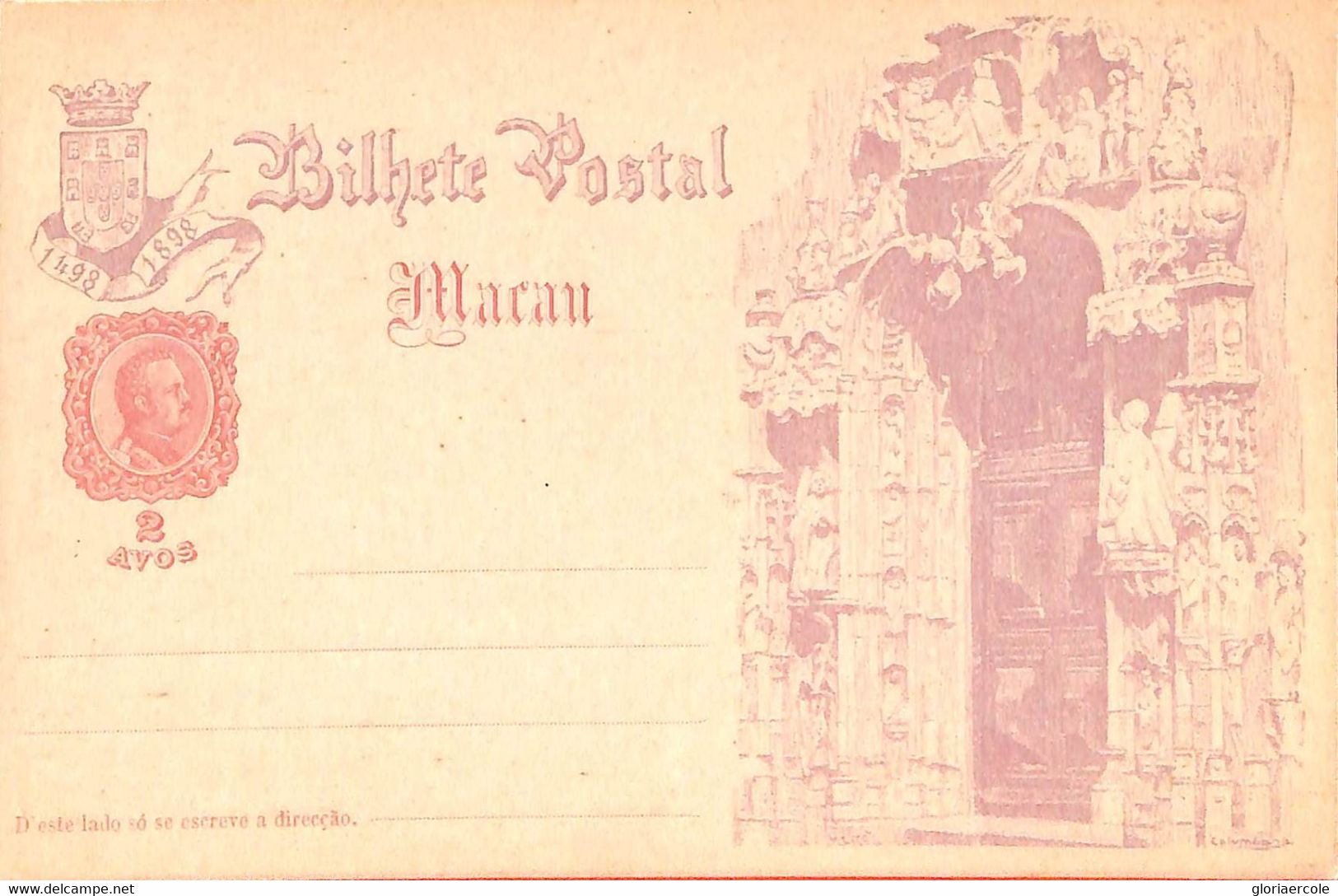 Aa6756 - MACAU Macao   POSTAL HISTORY - Stationery Card - Architecture - Postal Stationery